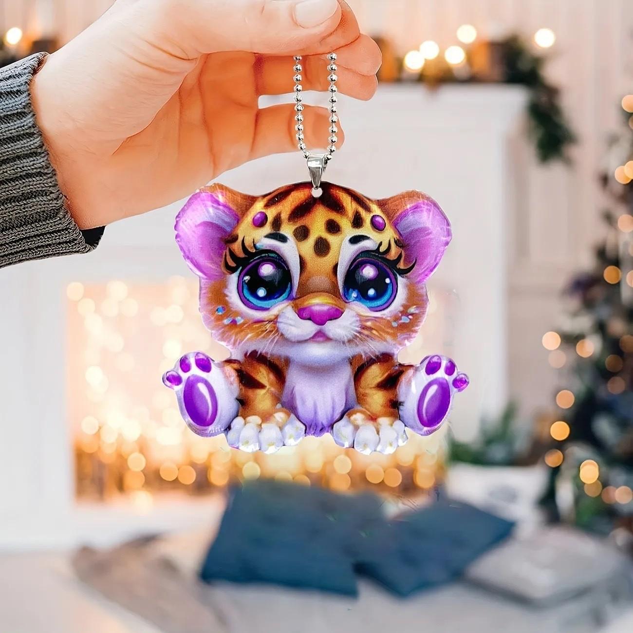 

Новый многоцветный акриловый декоративный кулон Woodpecker для салона автомобиля, зеркало заднего вида, процесс украшения A4