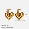 Ins Style Stainless Steel Earrings 18K Gold Plated Titanium Trendy Jewelry Men Women