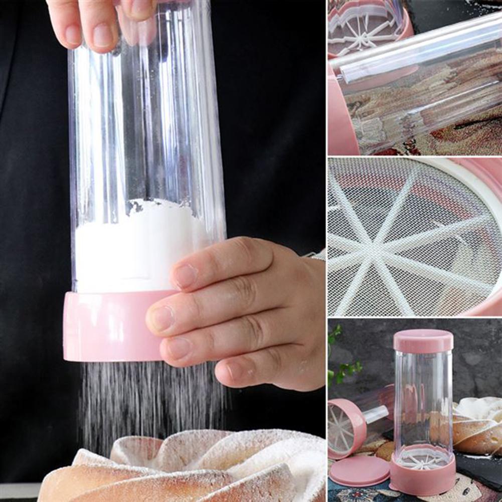 Cup Mesh Sieve Fine Manual Flour Powder Sifter Kitchen Diy Cooking Baking Tool