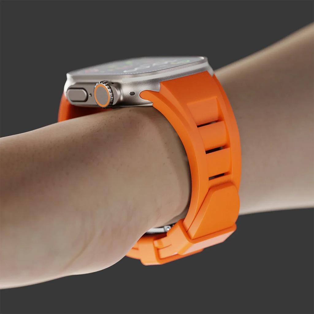 Classic Soft Silicone Strap for Apple Watch Ultra 2 49mm 45mm 44mm 42mm Sports Silicone Bracelet for IWatch Series 9 8 7 6 5 4 SE Correa