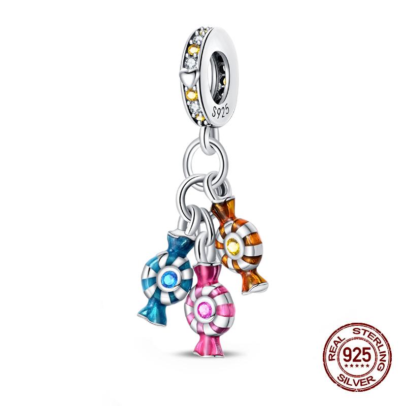 New Halloween 100% Copper Luminous Pumpkin Skull Ghost Charms Fit Pandach Original Bracelet Diy Party Jewelry