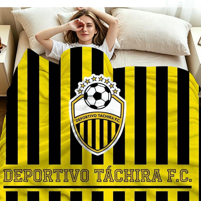 Deportivo Chicara FC Print Flannel Blanket High Quality Warm Comfortable Cover for All Seasons Perfect for Gifts Home Decor