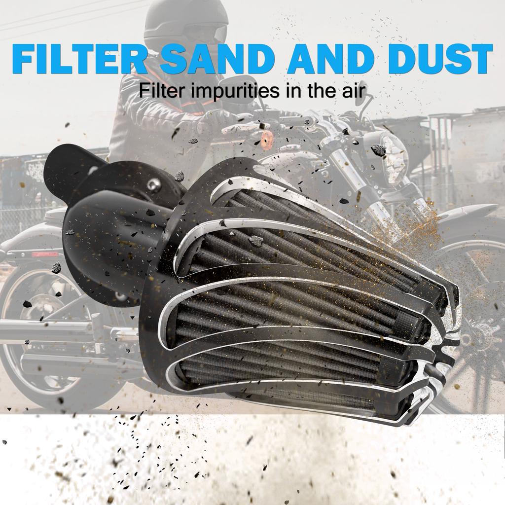 Motorcycle Air Cleaner CNC Intake Air Filter For Harley Softail Breakout Fat Boy FXLR FL Touring Glide Road King Sportster Dyna
