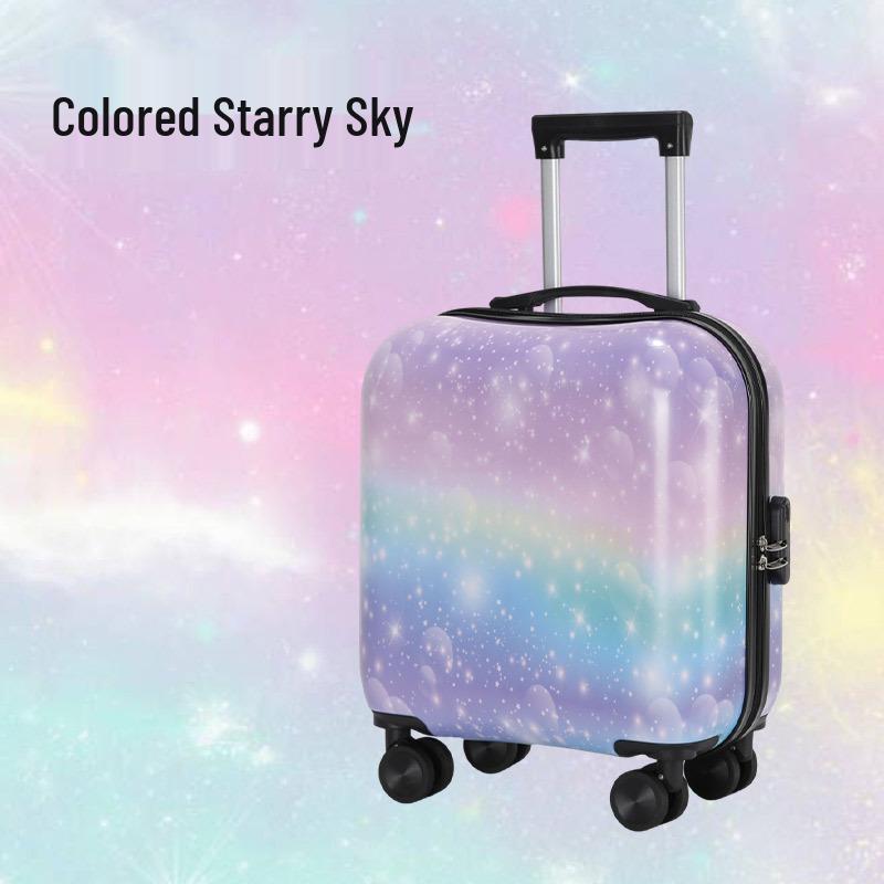 18" Godisfärgad Lättviktig Kabinväska med Tysta Hjul och Teleskophandtag för Barn