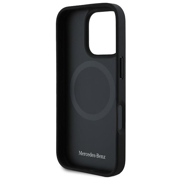 Mercedes Mehmp16L23Rbarr Iphone16 Pro 6.3 Czerwony/Red Hardcase Textured And Plain Leather Magsafe
