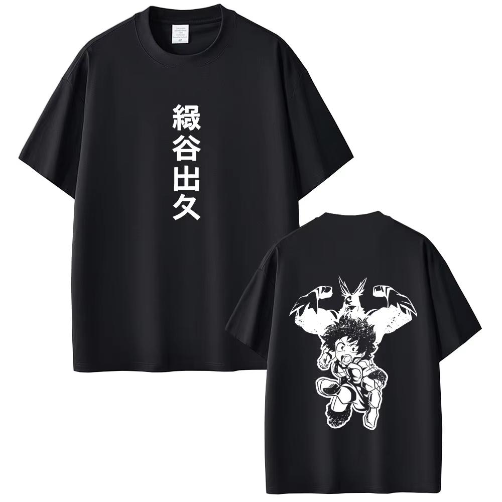 

Anime My Hero Academia All Might Midoriya Izuku Graphic T Shirts Unisex Women Fashion Casual Unisexga Tshirt Unsiex Soft Cotton Tees XL