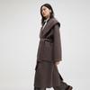 broadcast Women's Vintage Hooded Long Wool Coat