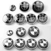 Black White Car 50th Anniversary Logo Wheel Rim Decoration Cover For X1 X3 X5 1 3 5 7 Series Z4 G20 G30 G05 G01 G11 E46 E90