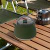 1.5L Silicone Kettle with Handle Foldable Water Pot Stainless Steel Bottom Water Tea Cookerware for Hiking Backpacking
