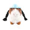 Niedliche Mini-Kappe Kleine Haustiere Dekoration Hut Hamster Papagei Meerschweinchen Geflochtene Haare Hüte Puppenzubehör Haustiere Party Kostüm Kappen