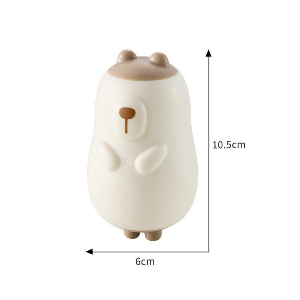 Cute Bear Washable Lint Remover Reusable Dust Removal Removal Hairs Sticky Portable Lint Hair Remover бежевый