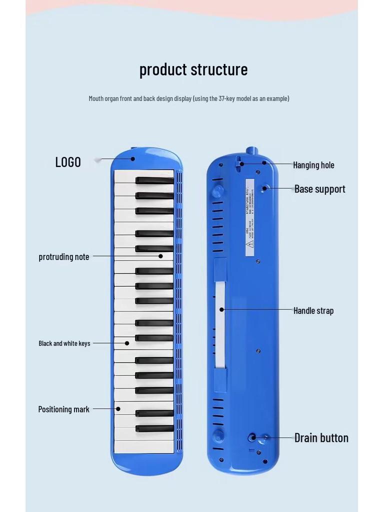 Harmonijki 37-klawiszowe i melodyki 32-klawiszowe dla początkujących – Idealne dla uczniów i do klas