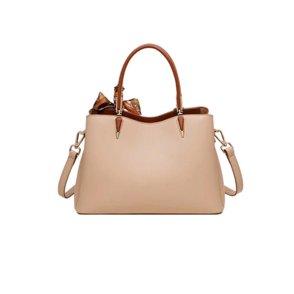 C.BANNER Women's Crossbody Bag, Leather Handbag, Shoulder Bag, Khaki