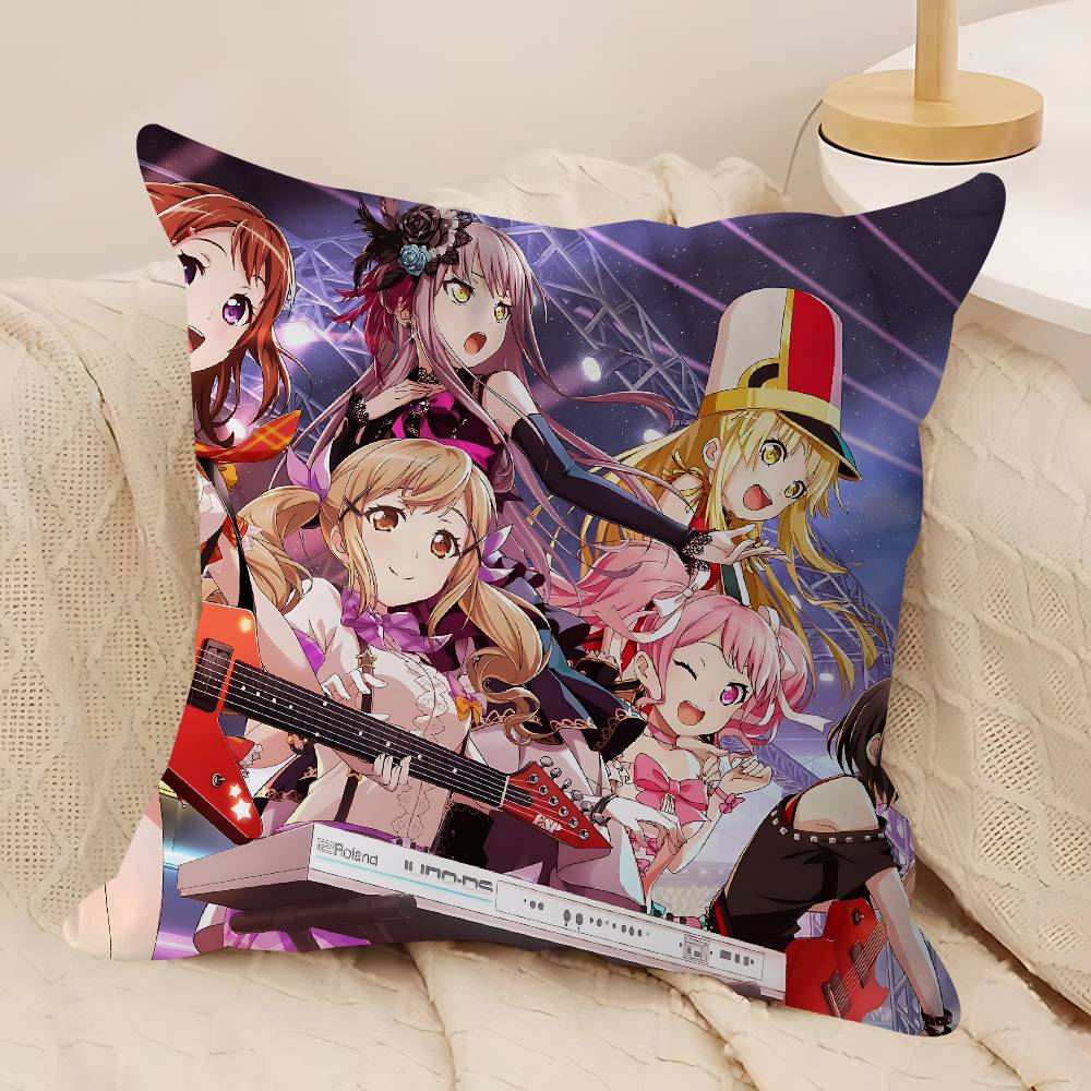 Cute B-Bang D-Dream Personalized Picture Text Home Decorative Pillows Household Gifts 45x45cm