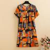 Elegant Summer Loose Long Dresses Women Oversize Short Sleeve Dress