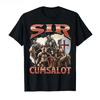 Sir Cumsalot Funny Offensive Knight Meme Bootleg Graphic Tshirt For Unisex Unisex T Shirts Short Sleeve Tops P884