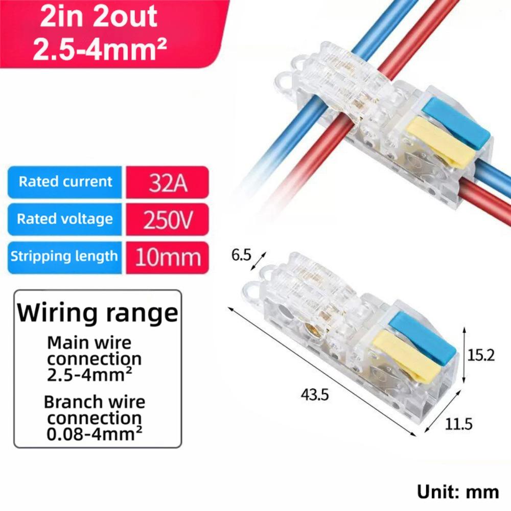 New Mini Quick Terminal Block T type Universal Fast Connector Wiring Connector Electrical