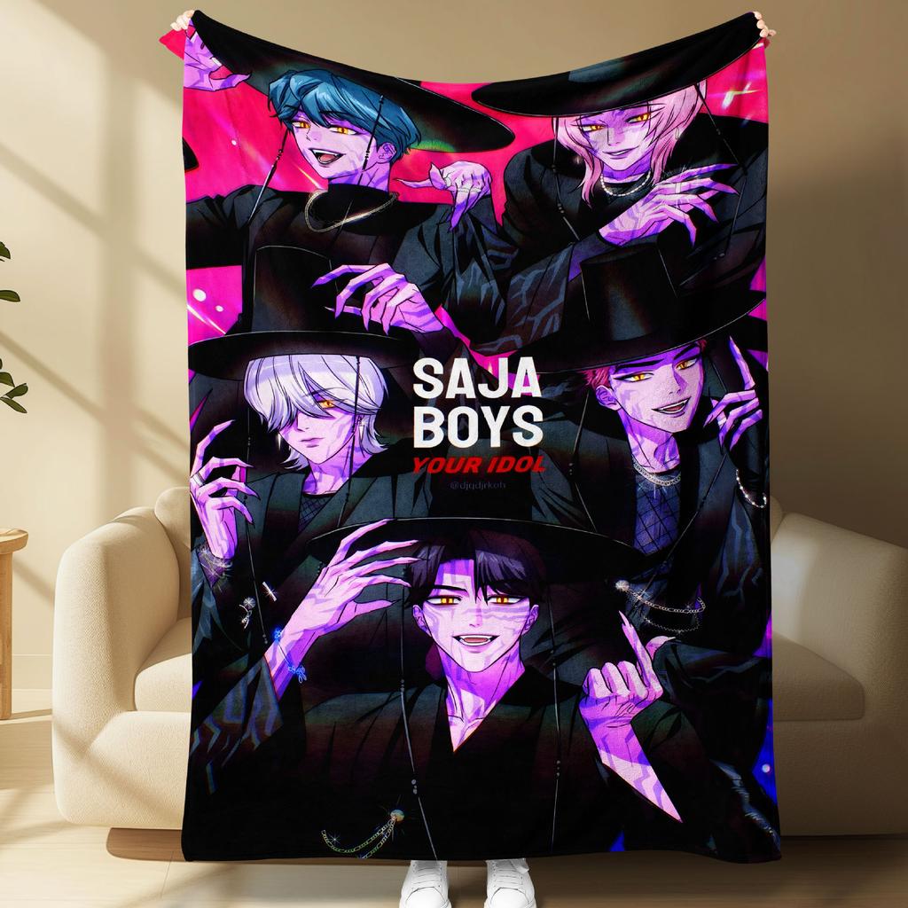 Kpop Witch Hunters Blanket Blanket Jit Witch Hunters Peripheral Pattern Digital Printed Flannel Blanket Blanket