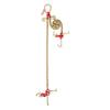 Cadena de remolque G80 de 5/16" x 3' Cadena en V Estrobo Ganchos RTJ y de agarre Grúa 10800 lbs