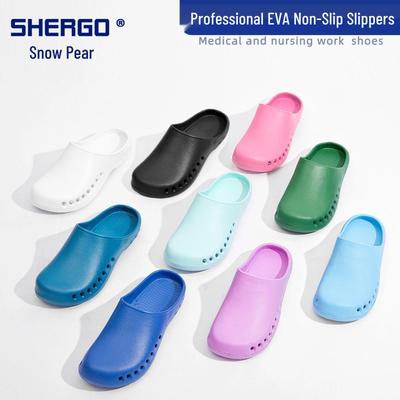 Antislip Chirurgische Slippers met Gesloten Teen: Beschermend schoeisel voor verpleegkundigen voor laboratorium en operatiekamer