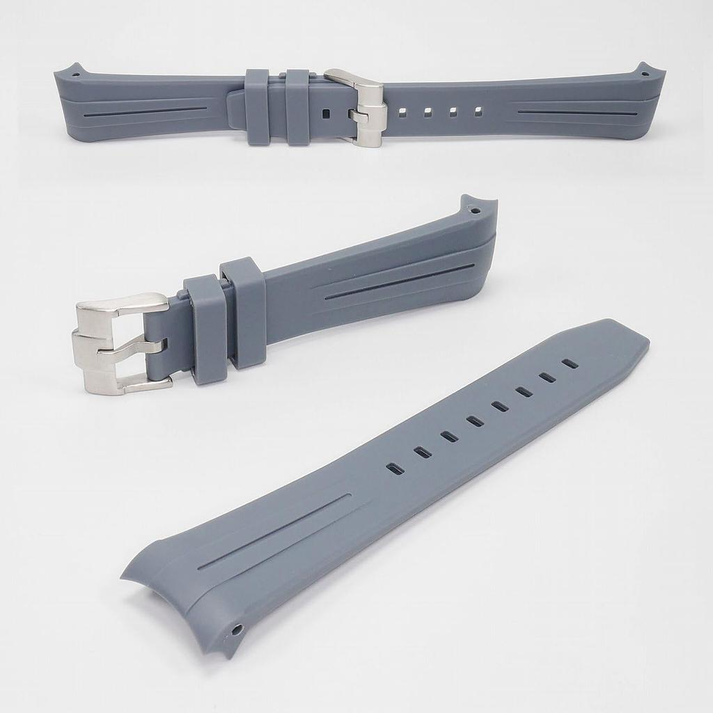No-brand Blancpain X Swatch Exclusive Rubber Strap, Gray, 22mm Lug Width