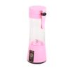 Portable Juicer Machine Pink Two Leaf Stainless Steel Blade Plastic 2000mAh Rechargeable Home Juicing Cup Blender Juicer