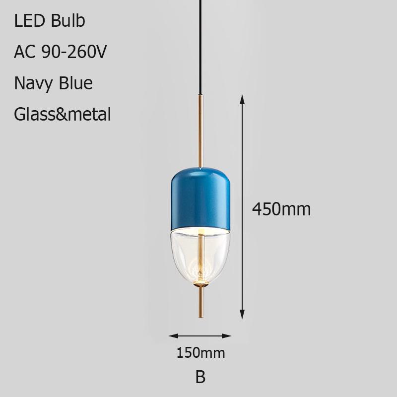 Nordic Modern Brass Glass Pendant Lamp LED Living Room Bedroom Restaurant Bar Cafe Interior Decoration Hanging Lamp