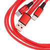 2-in-1 USB C Fast Charging Cable 5A Y Splitter Micro USB Data Cord for Android Phones Tablets Car Travel Use