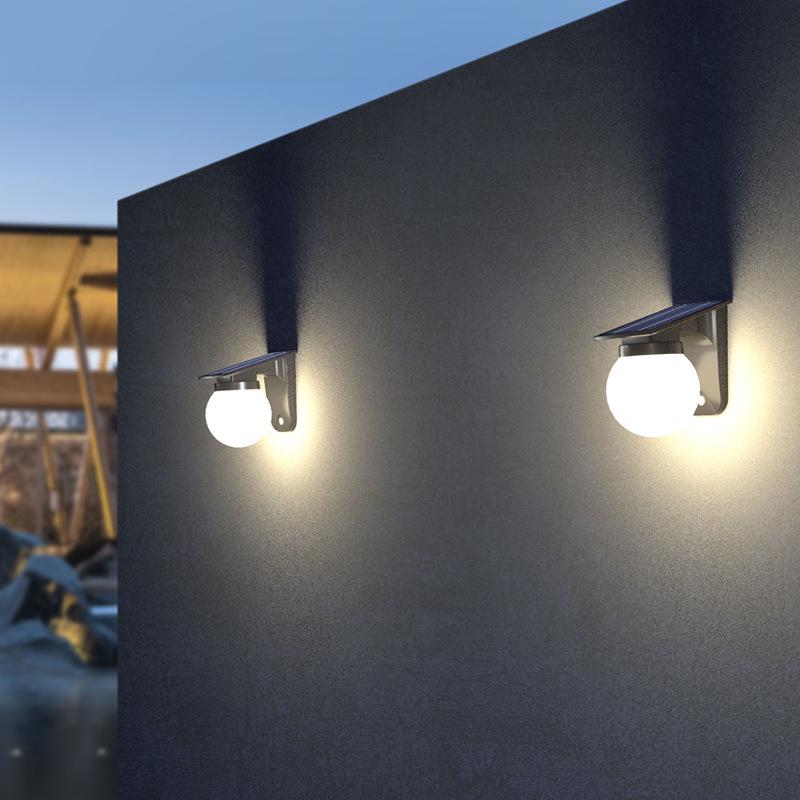 New Style Solar LED Outdoor Wall Light for Balcony, Entrance, Garden & Fence - Waterproof & Ambient.