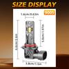 2PCS 9005 HB3 Car LED Headlight Bulbs 30000LM Brightness 5570 CSP 6500K White Replacement Headlamp NO Turbo Fan
