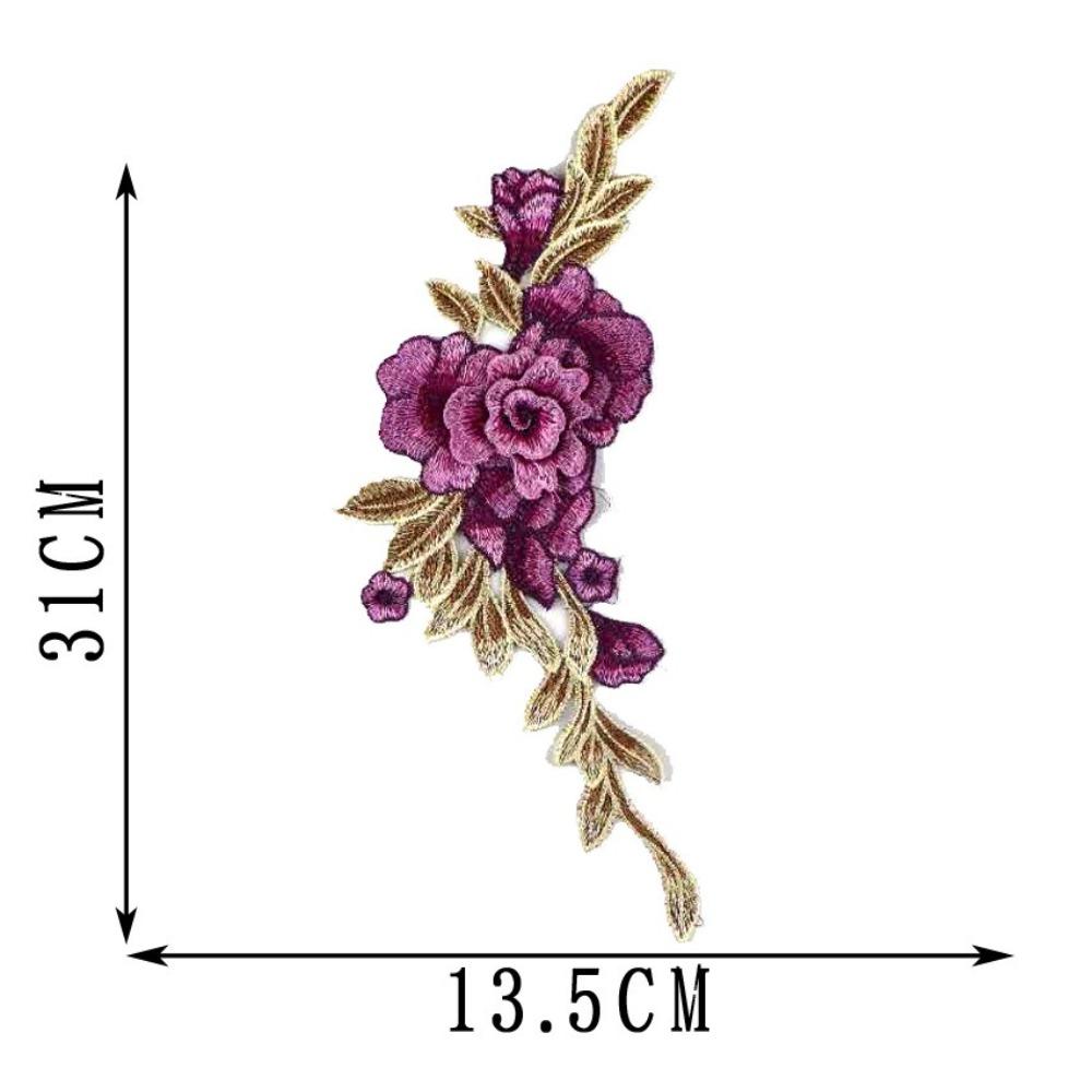 Floral Embroidery Embroidery Patch DIY Sew on Patch Fashion Elegant Sewing Accessories