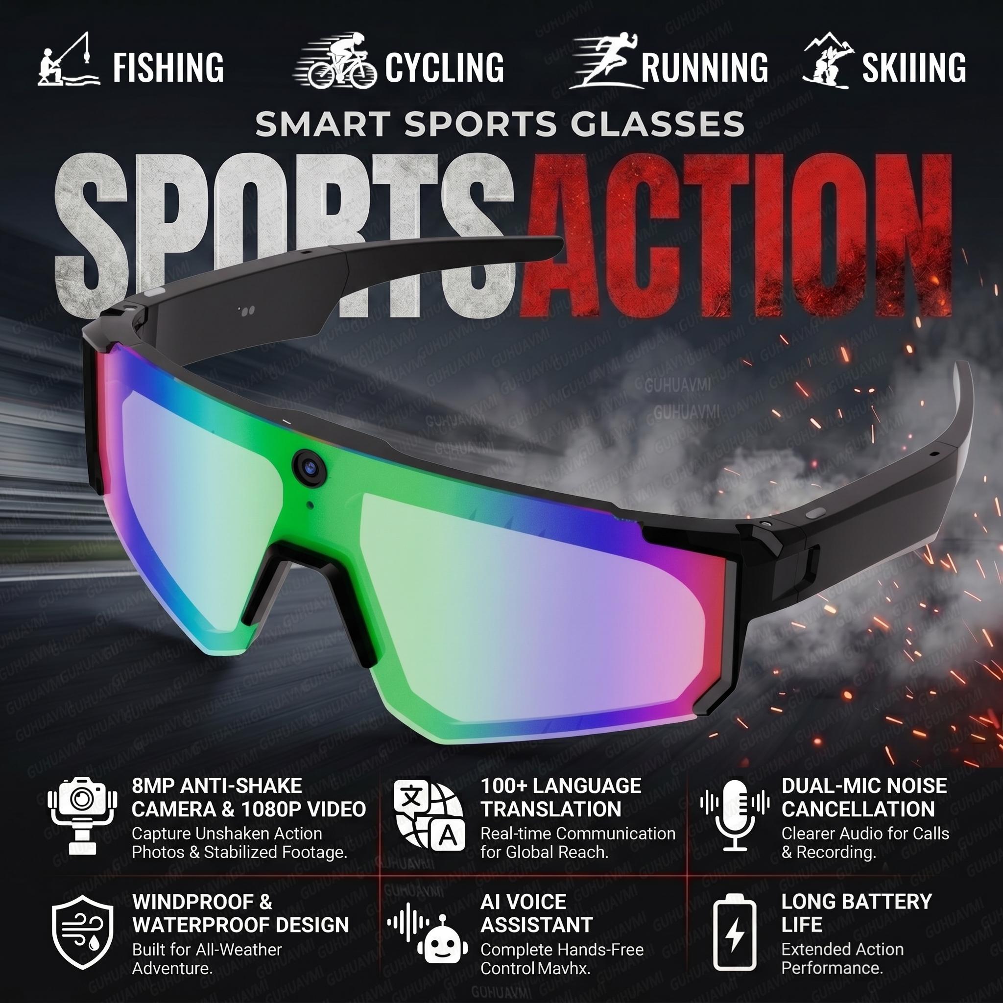 AI Smart Glasses with Camera HD
