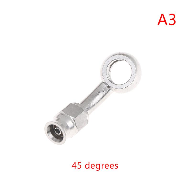 Tubo Freno Idraulico Moto Motorbike An3 Raccordo Banjo M10X1 Connettore Acciaio Inossidabile 0° 28° 45° 90° 10.2Mm