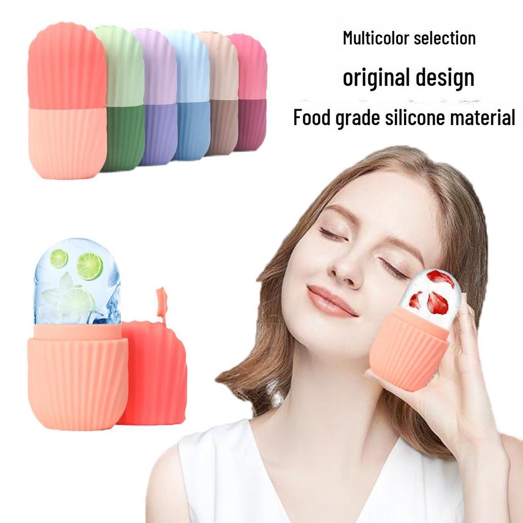 Matriță portabilă de gheață facială din silicon pentru minimizarea porilor și masaj