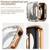 Bling Glas+Hülle für Apple Watch Case 49mm 45mm 41mm 40mm 44mm Diamant Bumper+Displayschutz Iwatch Series Ultra 8 7 6 5 SE 4