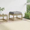 VidaXL Garden Footrest with Cushions, Pallet Pouf, Terrace Coffee Table, Modular Living Room Furniture Balcony, Wood 844703