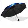 NSW Blues Print Auto 8?Ribs Folding Umbrella Wind Resistant Lightweight Automatic Umbrella For Daily Travel