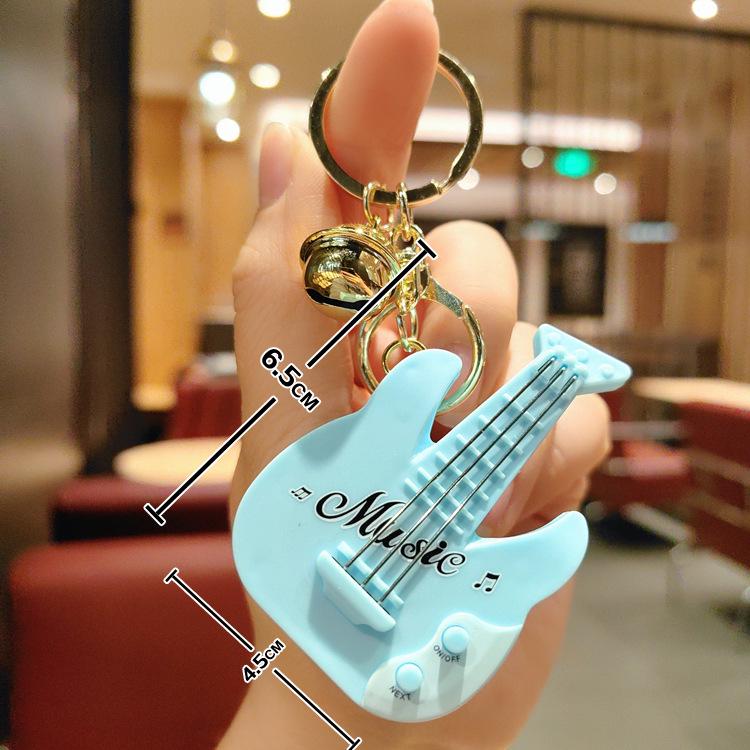 Mini Handheld Guitar Game Keychain Claw Machine Pendant for Kids