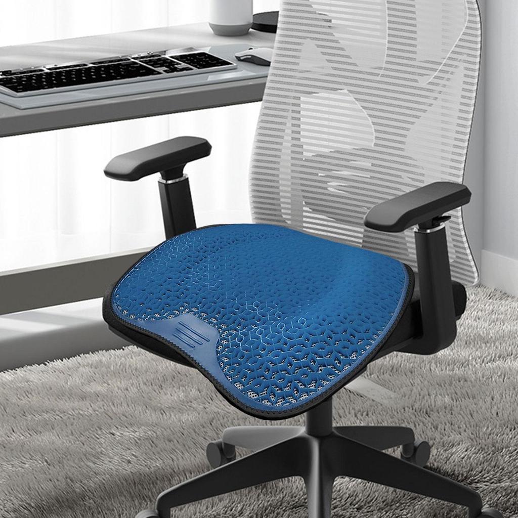 Car Seat Gel Cushion with Honeycomb Structure, Non-Slip Chair Pad for Drivers