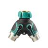 ABS Garden Hose Splitter 2 Way Y-shaped Alloy For Garden Watering Systems Connector For Garden
