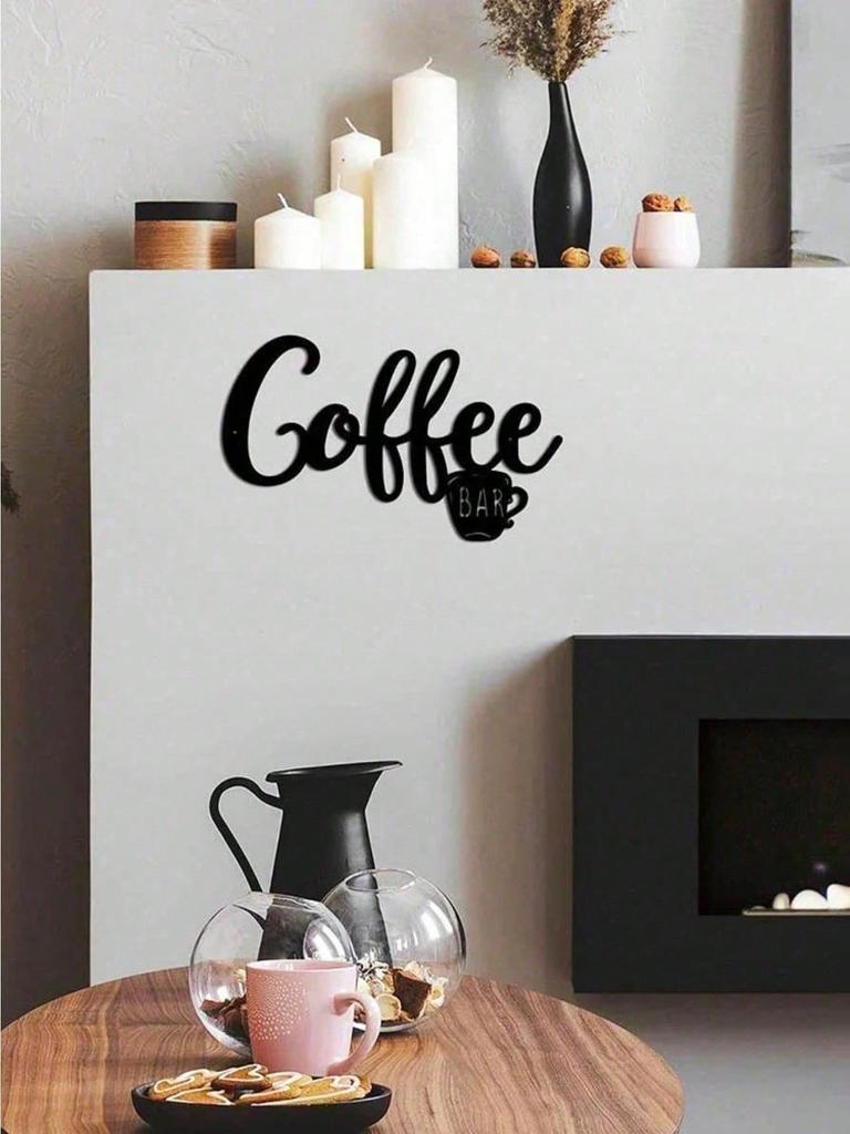 Vintage Metallblech Kaffee Schild Rustikal Industriell Wandkunst Plakette für Zuhause Küche Café Dekor Bauernhaus Geschenk