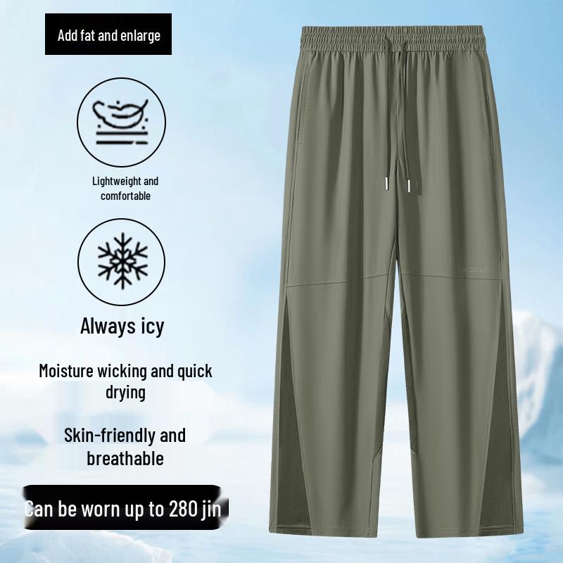 Men s Plus Size Loose Straight Leg Casual Pants M
