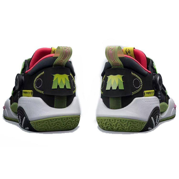 Li Ning The Muppets X All City 9 V2 Slitesterke Sklisikre Basketballsko Herre Sneakers Beige ABAR121-6