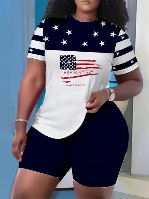 1116 new European and American casual fashion trend high-quality short-sleeved T-shirt shorts set