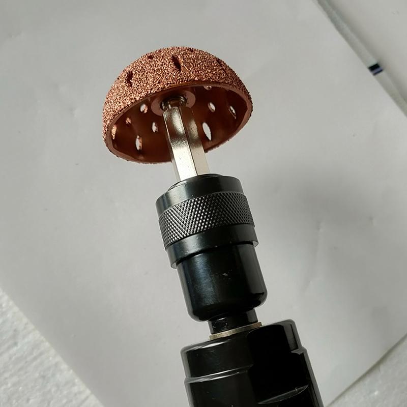 42 mm Reifenreparaturflicken Werkzeugsatz Reifenflickenroller mit Reifenrad Reparatur Schleifkopf Polierscheibe für Luftreifenpuffer