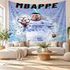 Kylian Mbappe Wall Tapestry, Soft Fabric Wall Hanging, Decorative Backdrop For Bedroom Home Wall Art