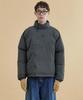 Plac Curved Zipper Short Puffer Black