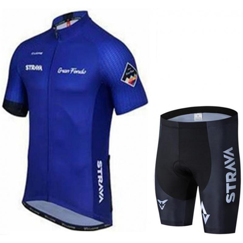 Cycling Suit Short Sleeve Suit Strap Cycling Pants Cycling Team