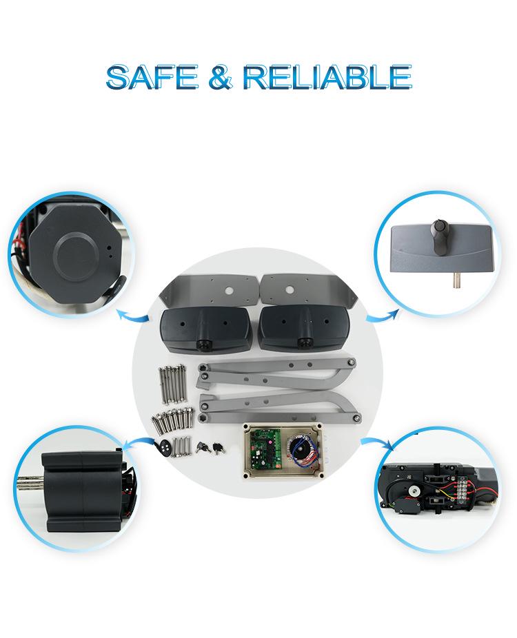 Smart Remote Control Folding Arm Door Opener for Residential and Community Gates