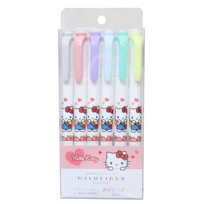 Hello Kitty Mildliner Set Sanrio [Color Marker] 6-Color